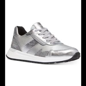 Michael Kors Metallic Silver Monroe Sneaker